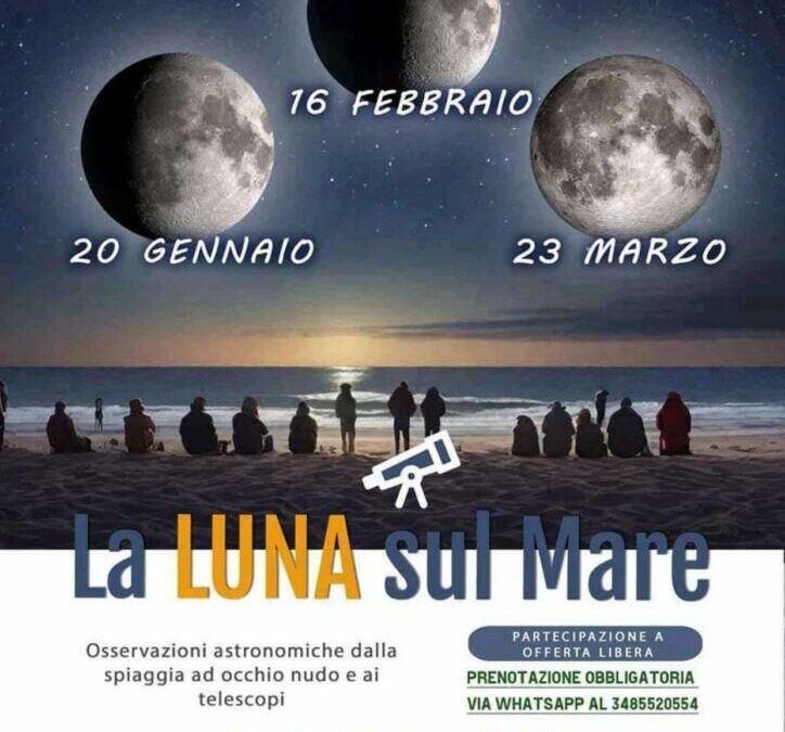 La luna sul mare