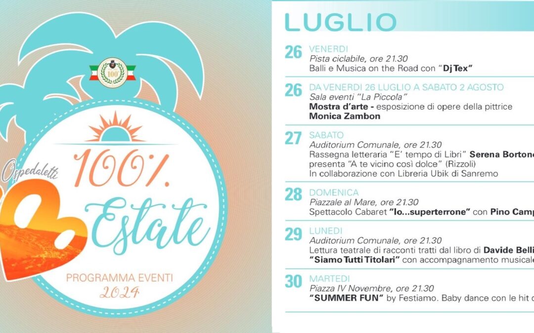 A summer of events in Ospedaletti