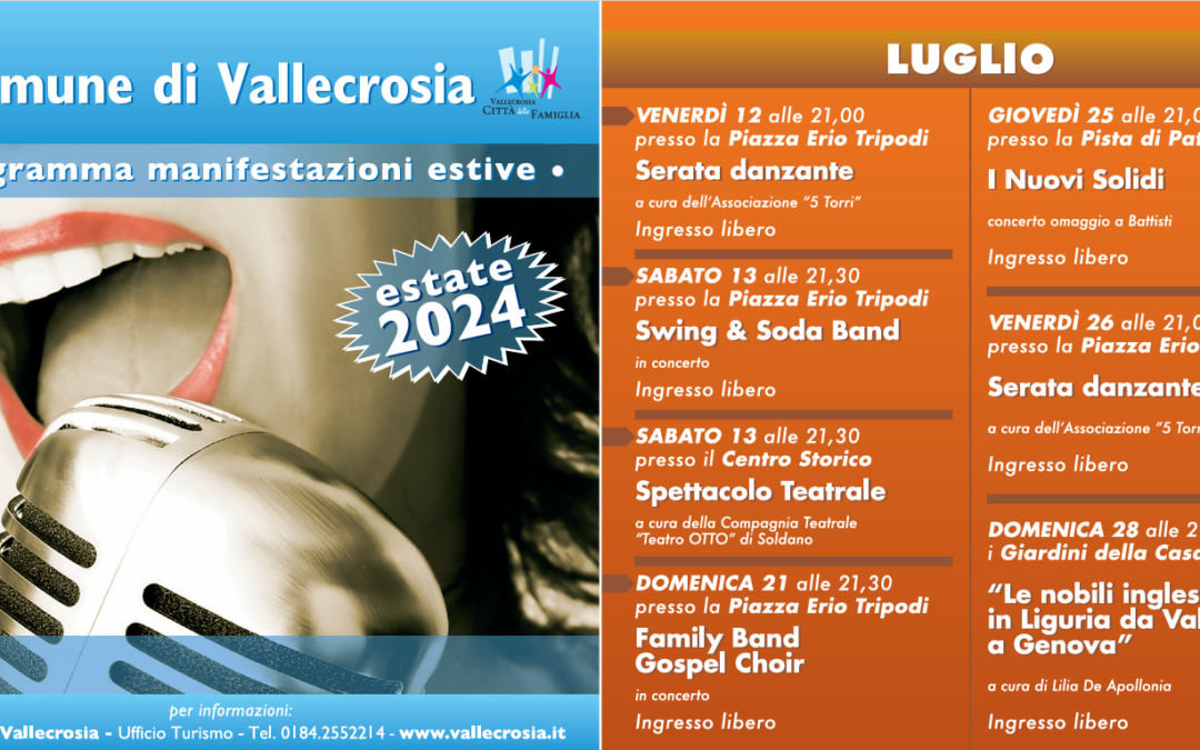 A summer of events in Vallecrosia