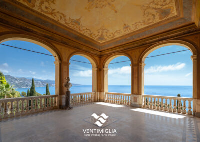 Terrazza panoramica di Villa Hanbury a Ventimiglia