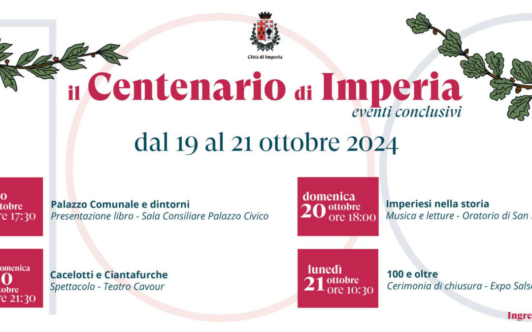 Festeggiando il Centenario di Imperia