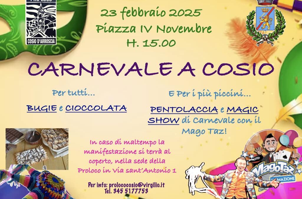 Carnevale a Cosio d’Arroscia